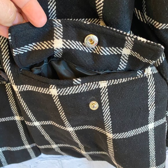 Larry Levine Aubrey Double-Breasted Swing Coat, L - Picture 4 of 5